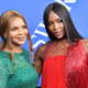 Naomi Campbell (R) and her mother Valerie Morris-Campbell arrive at the 2018 CFDA Fashion awards June 4, 2018 at The Brooklyn Museum in New York.